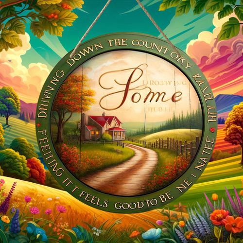 product_image_name-Generic-Panneau de maison rustique en bois - Plaque murale ronde de 19,99 cm avec scène d'automne vibrante et citation inspirante - Parfait pour la maison, la chambre, le bar - Pas d'électricité requise - Idéal pour Halloween, Noël, Pâques, décoration de ferme r-3