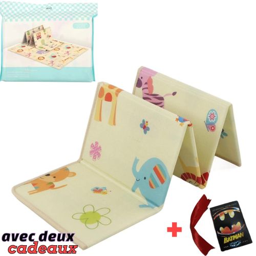 Tapis de jeu pour bébé pliable bébé rampant réversible