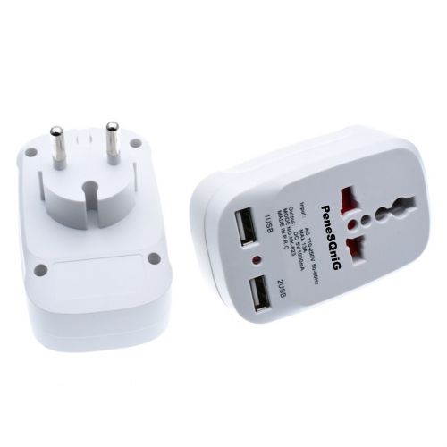 Adaptateur Voyage, Adaptateur Prise Universelle avec Type-C + 3