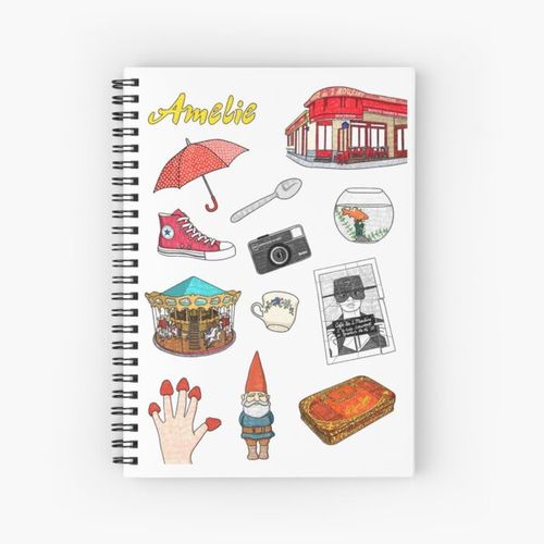 Generic Amelie Stuff Spiral Notebook Bloc note