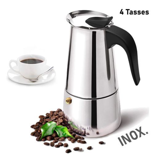 Generic Espresso maker 4 Tasses ,Cafetière italienne Moka Pot à café  expresso à prix pas cher