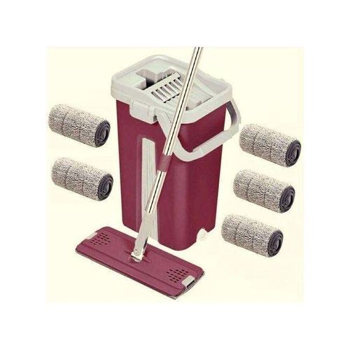 product_image_name-Generic-Balai Serpillère et Seau Essorage, Vadrouille Balai + 5 Serpillères-3