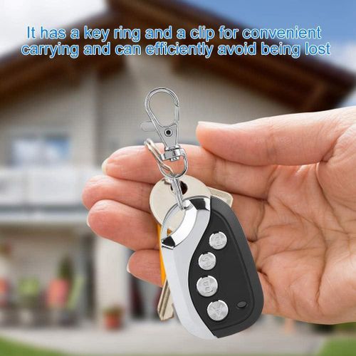 product_image_name-Generic-Télécommande de clonage de porte de garage 433 MHz universelle sans fil 4 boutons porte-clés-4
