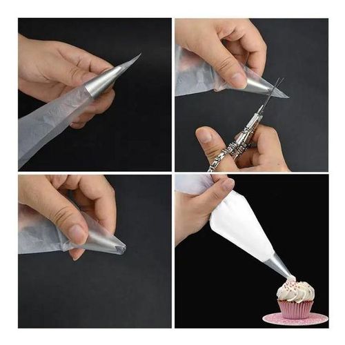 product_image_name-Generic-100 Poches à Douille Jetables pour Pâtisserie – Sac de Glaçage Professionnel pour Décoration Gâteau, Cupcake et Crème-4