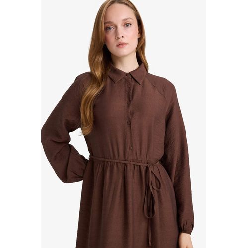 product_image_name-Defacto-فستان بأكمام طويلة وياقة صينية، بقصة غير رسمية-6