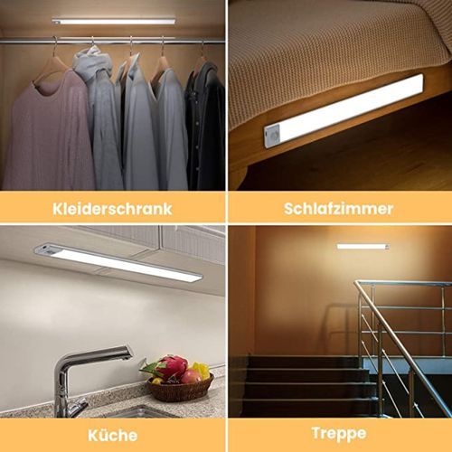 Generic Nouveau Lampe LED armoire Avec détecteur de mouvement Rechargeable  par USB à prix pas cher