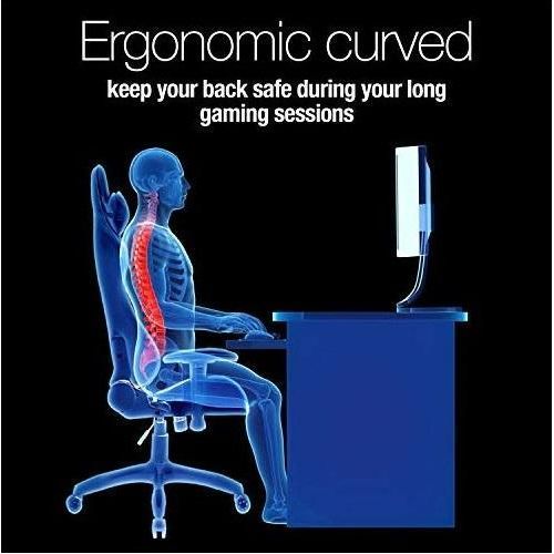 product_image_name-Generic-Chaise Gaming Gamer Chair Inclinable Chaise de Bureau , Dossier Lombaire, Coussin Cou-4