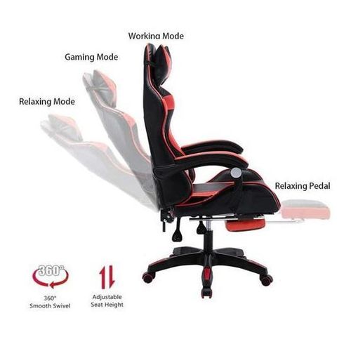 product_image_name-Generic-Chaise Gaming Gamer Chair Inclinable Chaise de Bureau , Dossier Lombaire, Coussin Cou-5