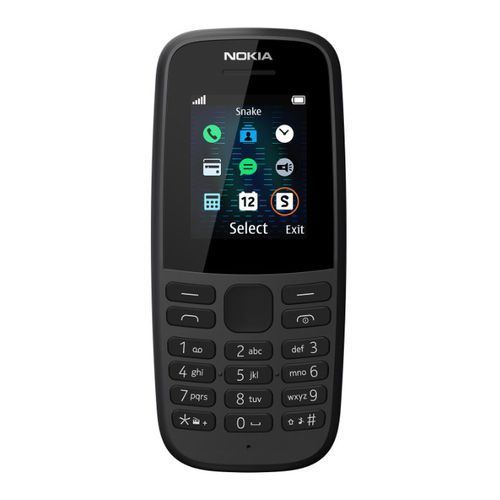 Nokia Nokia 105 (2019) - 1.77&quot; - Dual Sim - 800 mAh Batterie Longue Durée - Noir - New