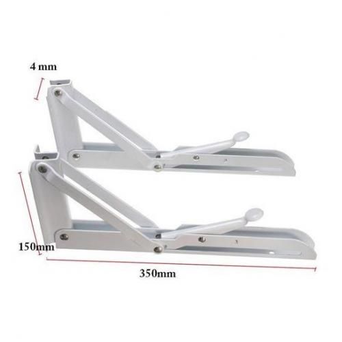 Generic Support d'étagère triangulaire, Support pliable et réglable en  métal 35cm à prix pas cher