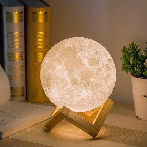 Generic Lampe D'ambiance Lune - Blanc - Prix pas cher