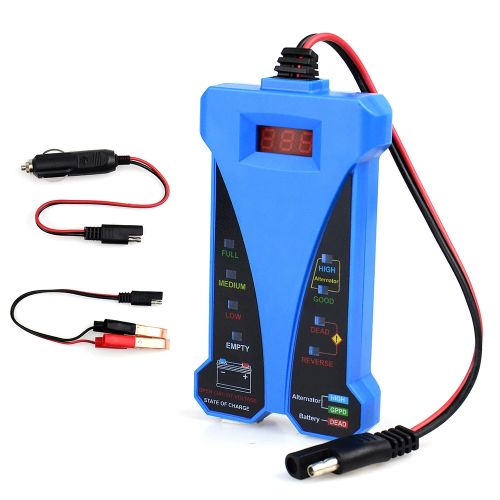 Testeur De Batterie De Voiture Vérificateur De Batterie 12v Analyseur De  Batterie Automatique Outil De Diagnostic De Batterie Outil De Test  D'alternateur Testeur De Batterie De 