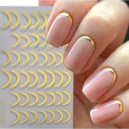 product_image_name-Generic-Ajoutez une touche élégante à vos ongles avec des autocollants dorés uniques-3