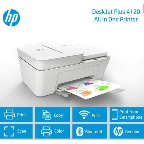 Hp Imprimante DeskJet Plus 4120 ( envoi de fax mobile,ADF, Wi-Fi, Airprint )