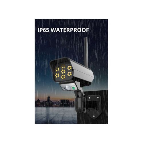 Acheter Capteur de mouvement à lumière solaire caméra factice de sécurité  lumière d'inondation extérieure sans fil IP65 étanche 77 lampe à LED 3  modes pour la maison et le jardin