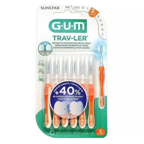 product_image_name-Gum-Brossette 0,9 mm Trav-ler Ultra-Fine  par 4 unités Réf : 1412-1