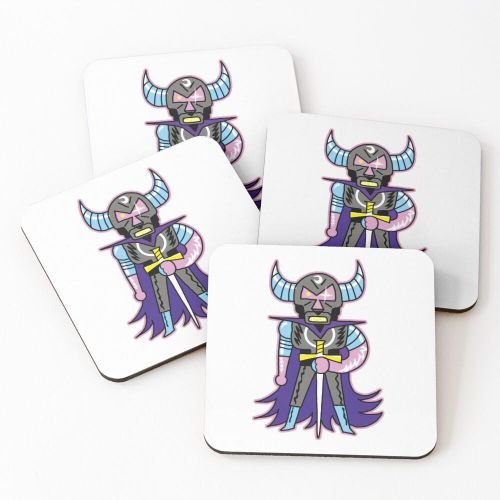 product_image_name-Generic-4 Dessous de Verre Neon Dark Knight – Personnage de RPG rétro fantastique sous tasse unique -1