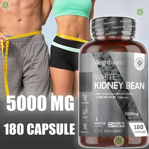 product_image_name-WeightWorld-weightworld, White Kidney Bean 5000mg 180 Capsules, Haricots blancs 180 gélules de 5000mg-1