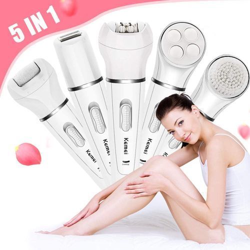 product_image_name-Kemei-5 en 1 électrique, Dame cheveux Kit d’épilateur outils -5