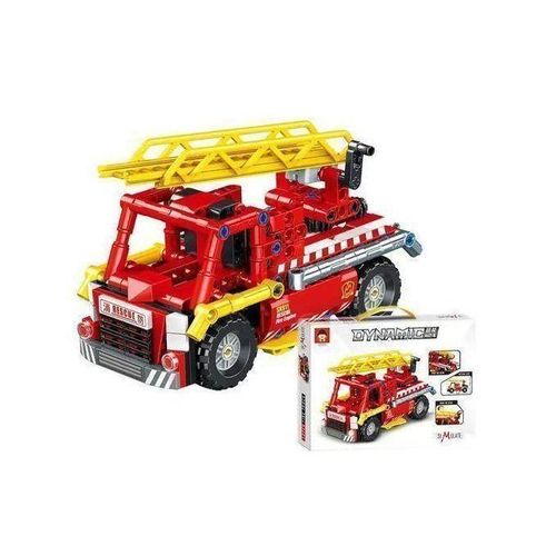 product_image_name-Generic-Camion de Pompier Rouge à Construire DYNAMIC SERIES-3