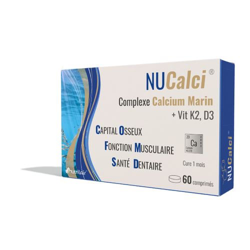Nutrilair NUCalci® 60 Comprimés (Le meilleur du Calcium Marin pour une ossature solide) à prix pas cher | Jumia Maroc