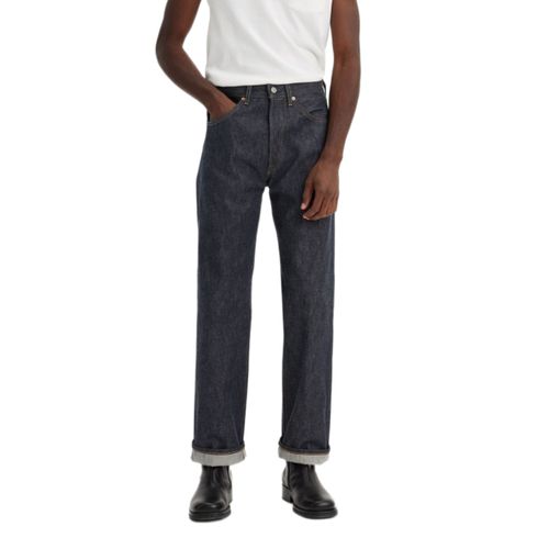 Generic Jean noir clair classique a jambe droite