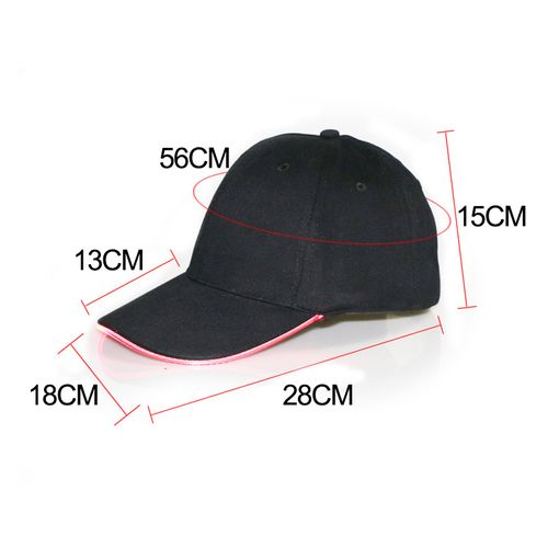 Casquette éclairante LED