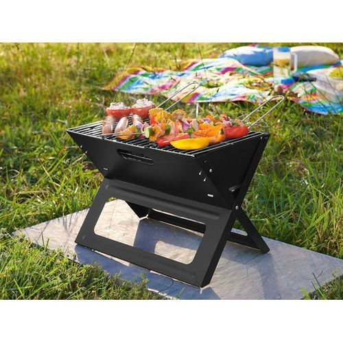 Generic Ensemble barbecue Four pliable Portable +Double Grille barbecue  Rectangle à prix pas cher