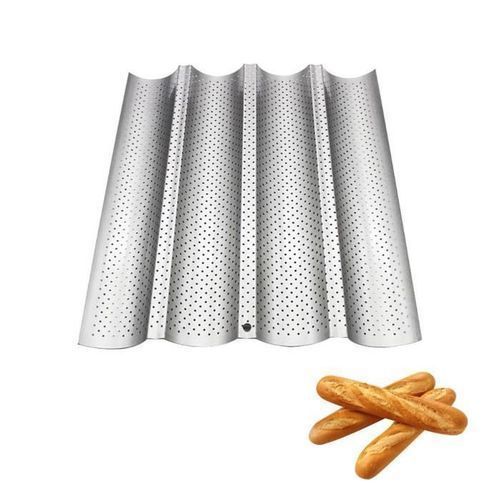 TD® Cuisson Moule Baguette Pains Français Anti Collage Forme Vague