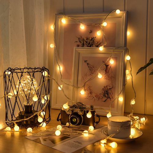 Generic Guirlande lumineuse, 20 Ampoules, LED, décoration, lumières, fête,  voyage, décoration de nuit, en forme d'ampoule à prix pas cher