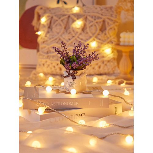 Generic Guirlande lumineuse, 20 Ampoules, LED, décoration, lumières, fête,  voyage, décoration de nuit, en forme d'ampoule à prix pas cher