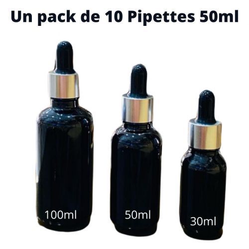 Pipette en verre et en plastique