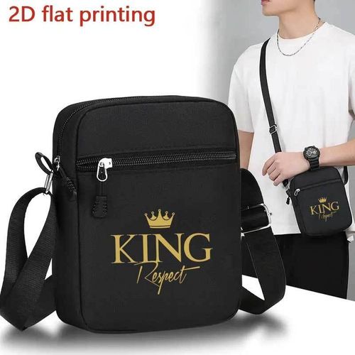 product_image_name-Generic-Sac à Dos Bandoulière Homme "King Respect" Design Imprimé, Nouveau Grand Format Portable pour Voyage et Rangement Téléphone-1