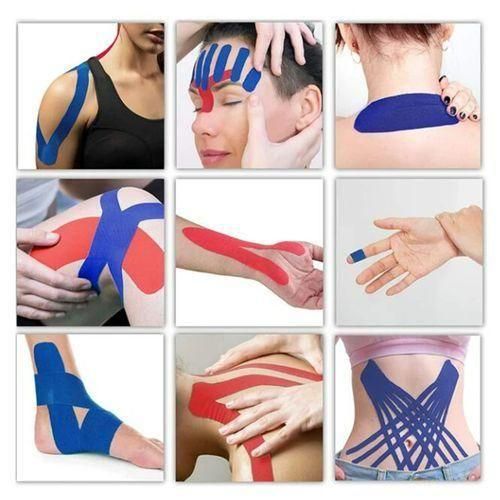 product_image_name-Kinesiology Tape-Bande Musculaire Elastique Adhésif Rouge (5cm x 5m)-1