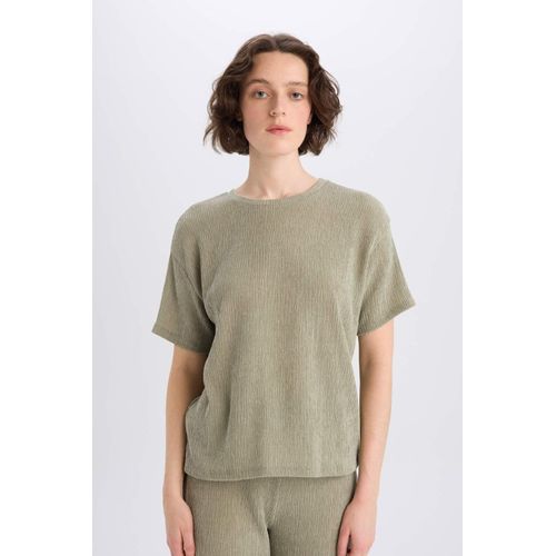 product_image_name-Defacto-تيشيرت نص كم قصة مريحة برقبة مستديرة-6