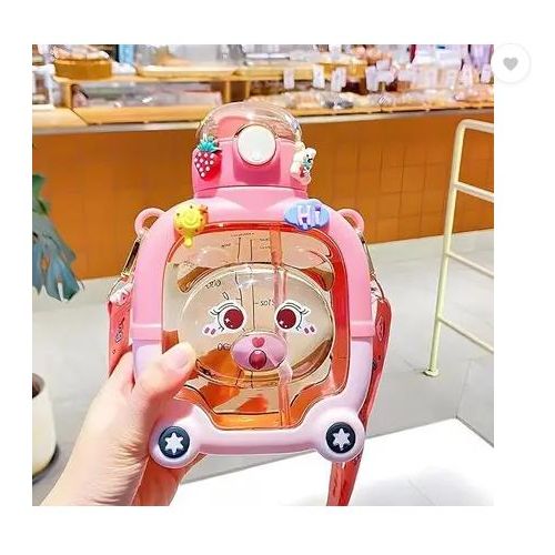 product_image_name-Generic-زجاجة ماء بتصميم رائع على شكل دب للفتيات، مانعة للتسرب، مع تصميم كرتوني لطيف، بسعة كبيرة (1 لتر)، مثالية كهدية عيد ميلاد للأطفال.-2