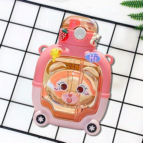 product_image_name-Generic-زجاجة ماء بتصميم رائع على شكل دب للفتيات، مانعة للتسرب، مع تصميم كرتوني لطيف، بسعة كبيرة (1 لتر)، مثالية كهدية عيد ميلاد للأطفال.-3