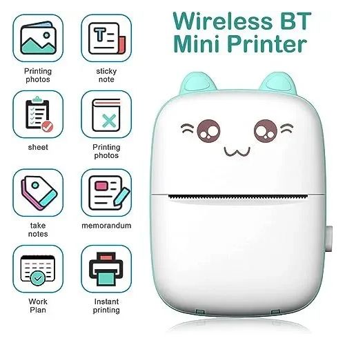 Generic Mini-imprimante Portable BT WiFi,téléphone Portable,Photo,Titre,impression  à chaud à prix pas cher