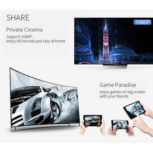 Dongle affichage sans fil wi-fi  G2-4 Récepteur 2.4 GHz 1080 P avec Miracast Airplay DLNA pour Android iOS Mac