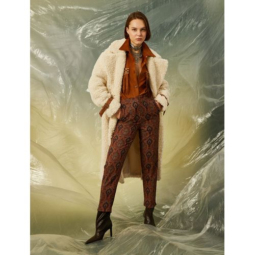 product_image_name-Koton-Pantalon Marron Pour Femme - Marron-2