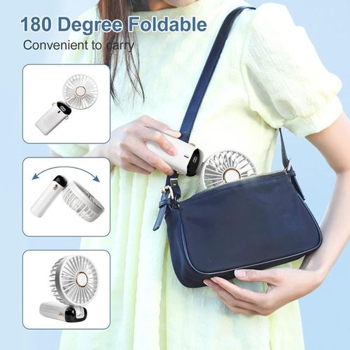 product_image_name-Generic-Mini Ventilateur Portable, Ventilateur à Main Avec écran LED, USB Rechargeable-4