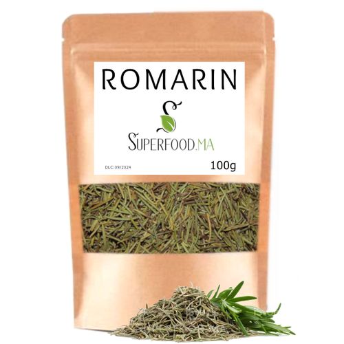 Generic 100g - Romarin séché, pour agrémenter vos plats ou en tisane,  excellent pour la santé à prix pas cher