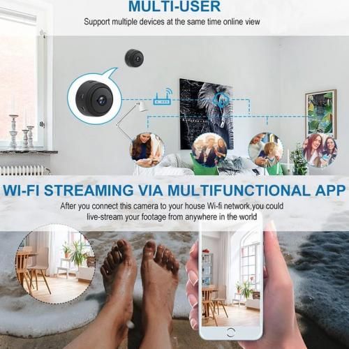 Generic Mini caméra wifi de surveillance IP dispositif de sécurité  domestique sans fil à prix pas cher