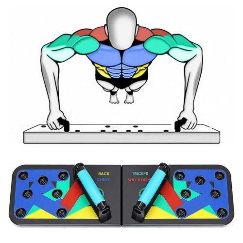 product_image_name-Generic-Planche de Pompes à Code Couleur - Équipement de Fitness Portable Antidérapant pour Hommes et Femmes-2