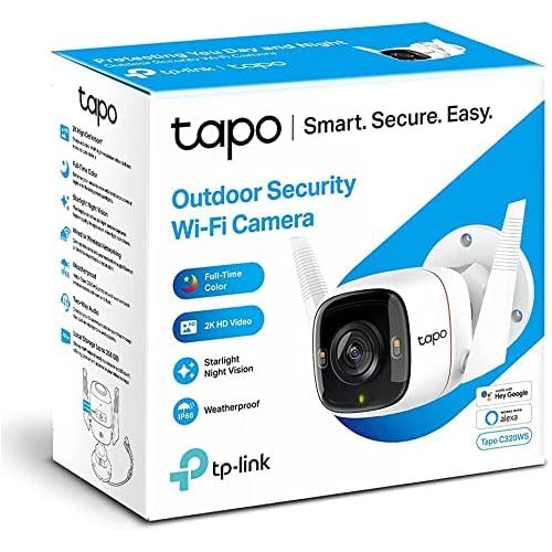 TP-Link Caméra de Surveillance WiFi Couleur en Nuit Audio Tapo C320WS  Outdoor ip 2K sans Fil 4MP COLOR QHD à prix pas cher