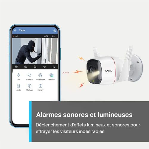 TP-Link Caméra Surveillance WiFi, Tapo camera ip 1080P sans Fil