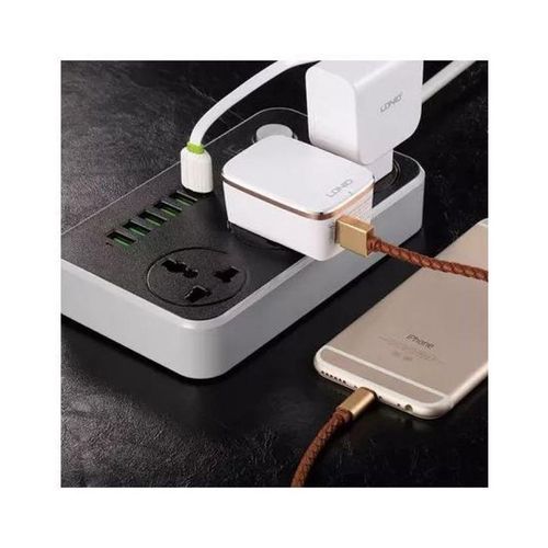 Ldnio موصل كهرباء مع ستة منافد usb صالحة لشحن جميع الهواتف بشكل سريع و امن