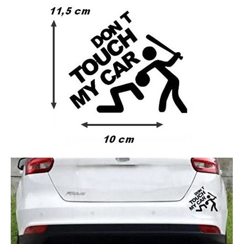 Generic Stickers, Autocollant de voiture Don't Touch My Car à prix pas  cher