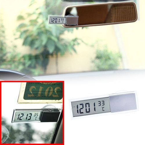 Auto voiture numérique LCD électronique horloge thermomètre montre