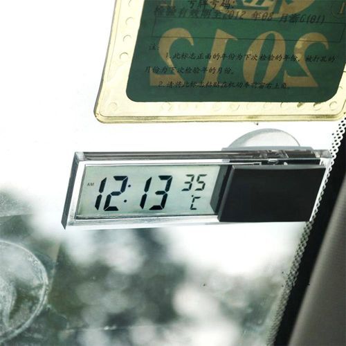 2 en 1 voiture numérique LCD horloge et affichage de la